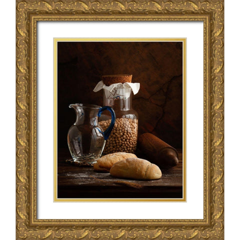 The Simple Life - Italian Breads Gold Ornate Wood Framed Art Print with Double Matting by Laercio, Luiz