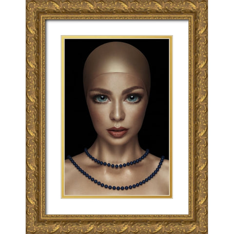Serial No. 080984 Gold Ornate Wood Framed Art Print with Double Matting by Katiev, Vladimir