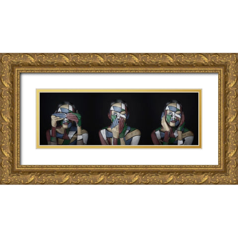 Limitation Gold Ornate Wood Framed Art Print with Double Matting by Torinno, Gavin