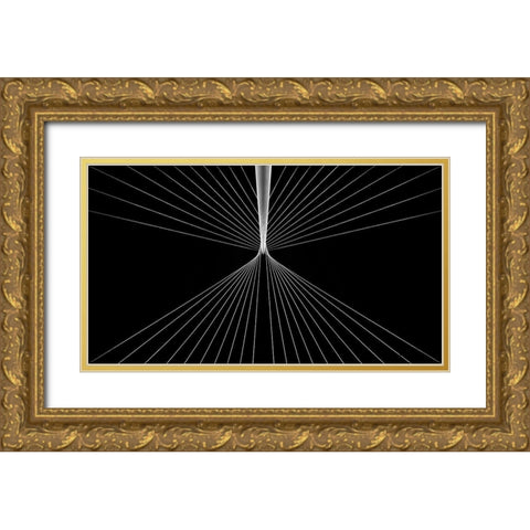 Lute Gold Ornate Wood Framed Art Print with Double Matting by Pixxelpark