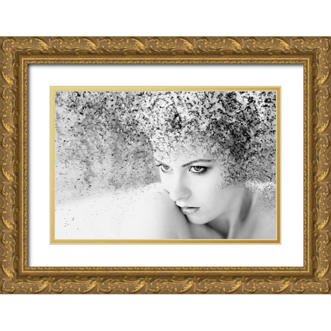 Emerging Gold Ornate Wood Framed Art Print with Double Matting by Brackstone, Mel