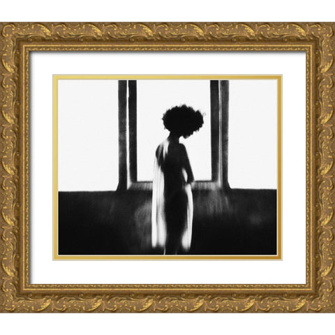 Alone Gold Ornate Wood Framed Art Print with Double Matting by Satriani, Jay