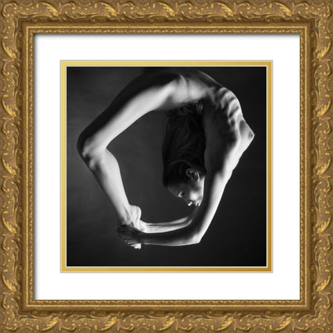 O Gold Ornate Wood Framed Art Print with Double Matting by MagnusPhotos