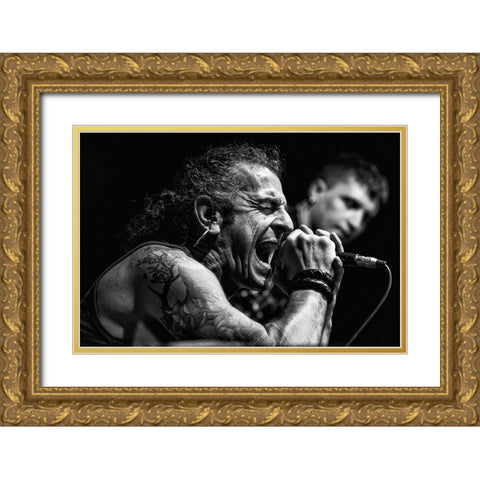 Doing Your Best!!!! Gold Ornate Wood Framed Art Print with Double Matting by Balenzategui, Kike