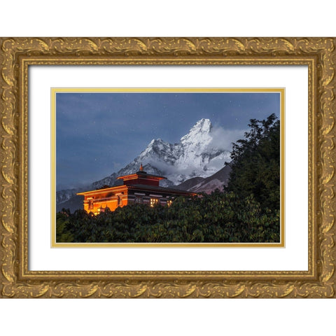 As Night Falls Gold Ornate Wood Framed Art Print with Double Matting by Wrobel, Karsten
