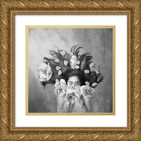 Sleep Gold Ornate Wood Framed Art Print with Double Matting by Sulistyono, Heru