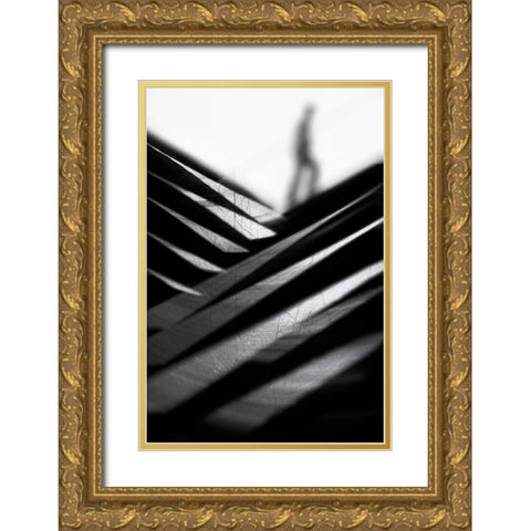 Going Nowhere Fast Gold Ornate Wood Framed Art Print with Double Matting by Abrantes, Paulo