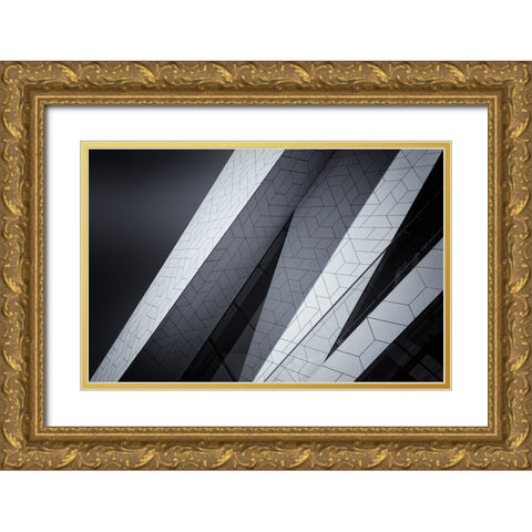 The Eye Gold Ornate Wood Framed Art Print with Double Matting by Van De, Jeroen