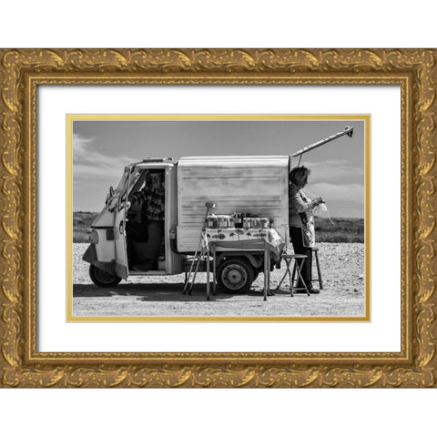 Work Of A Lifetime Gold Ornate Wood Framed Art Print with Double Matting by Sarmento, Luis