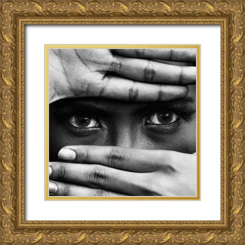 Untitled Gold Ornate Wood Framed Art Print with Double Matting by Alrasyid, Ajie