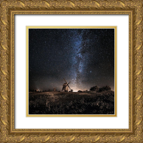 Galaxy Rising Gold Ornate Wood Framed Art Print with Double Matting by Tannerstedt, Jorgen