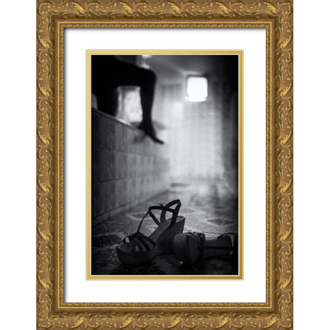 Bring Forth Ye Shadow Gold Ornate Wood Framed Art Print with Double Matting by Pergioudakis, Manos