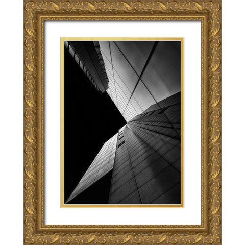Shapes Of Light Gold Ornate Wood Framed Art Print with Double Matting by Depaepe, Yvette