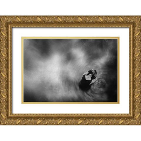Dilemmas Of Love Gold Ornate Wood Framed Art Print with Double Matting by Satriani, Jay