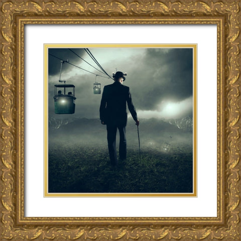 The Business Of Dying Gold Ornate Wood Framed Art Print with Double Matting by Bilotta, Michael