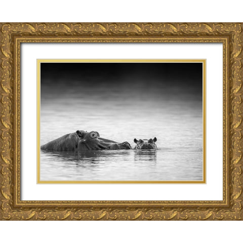 Eye Level Gold Ornate Wood Framed Art Print with Double Matting by Marx, Jaco