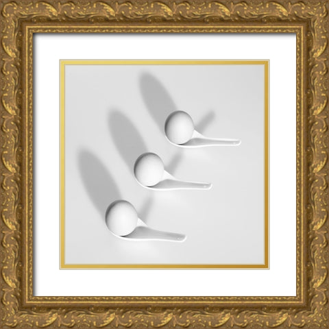 Not All Eggs Are Put In A Basket Gold Ornate Wood Framed Art Print with Double Matting by Lai, Jonathan