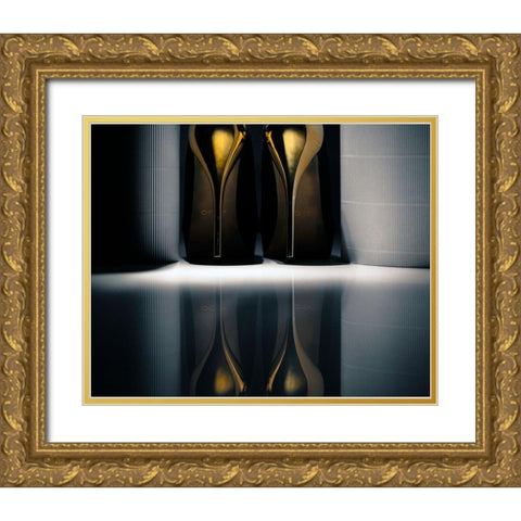 Gold Gold Ornate Wood Framed Art Print with Double Matting by Schottstaedt, Erik