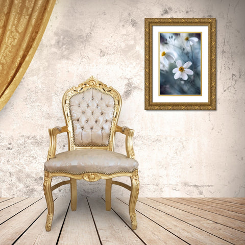 Cosmos Gold Ornate Wood Framed Art Print with Double Matting by Disher, Mandy