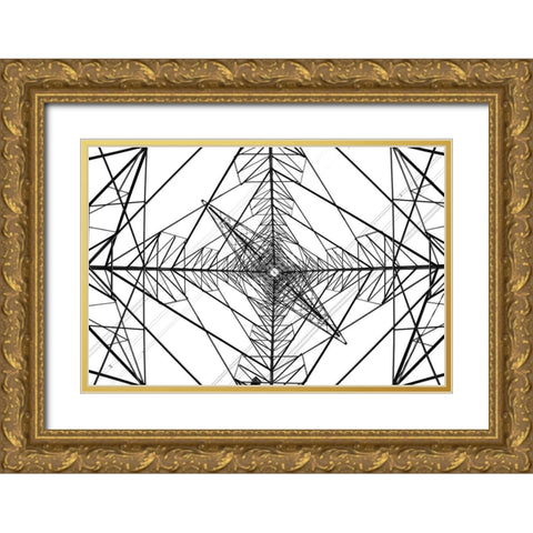Menara Sutet Gold Ornate Wood Framed Art Print with Double Matting by Amisi, Andrei