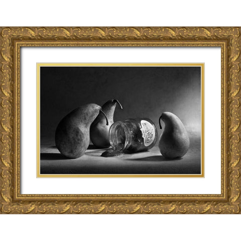 The Sad Farewell/ The 3Rd Part Of The Jam Triptych Gold Ornate Wood Framed Art Print with Double Matting by Ivanova, Victoria