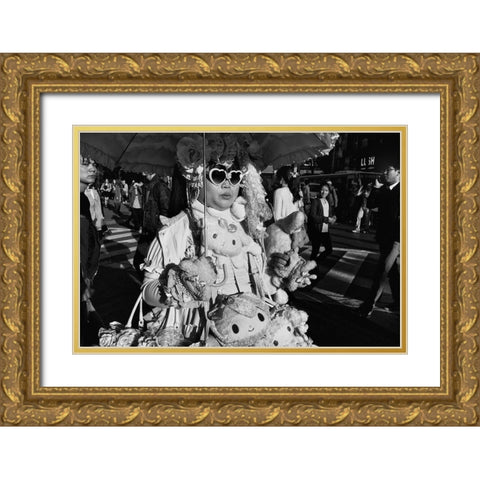 Untitled Gold Ornate Wood Framed Art Print with Double Matting by Suzuki, Tatsuo