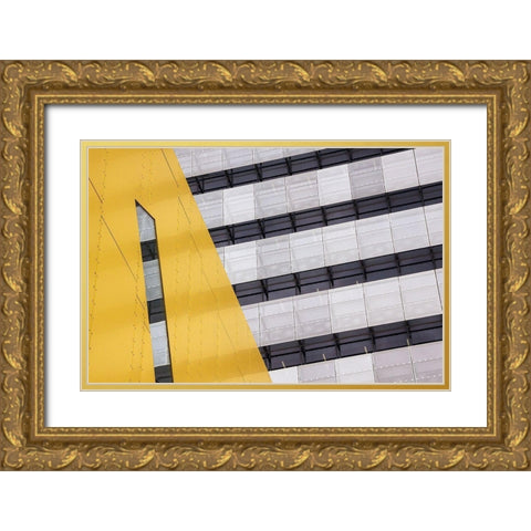 Continuation Gold Ornate Wood Framed Art Print with Double Matting by Hammer, Jacqueline