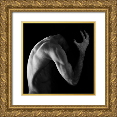 Into Black Gold Ornate Wood Framed Art Print with Double Matting by Kostadinov, Bobby