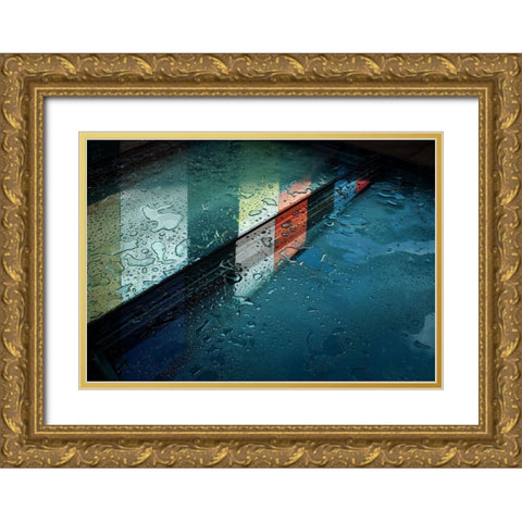 Reflections Gold Ornate Wood Framed Art Print with Double Matting by Van Maastricht, Henk
