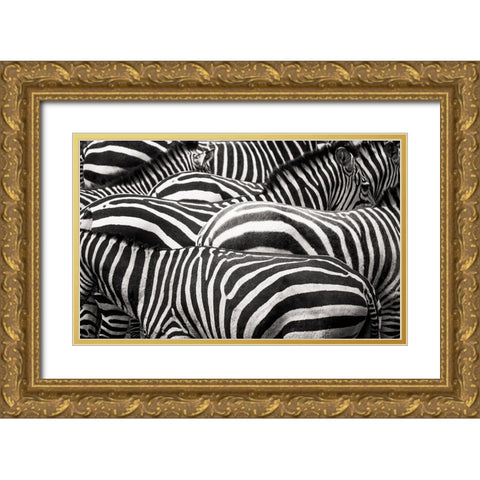 Together Gold Ornate Wood Framed Art Print with Double Matting by De Hoog, Roelof