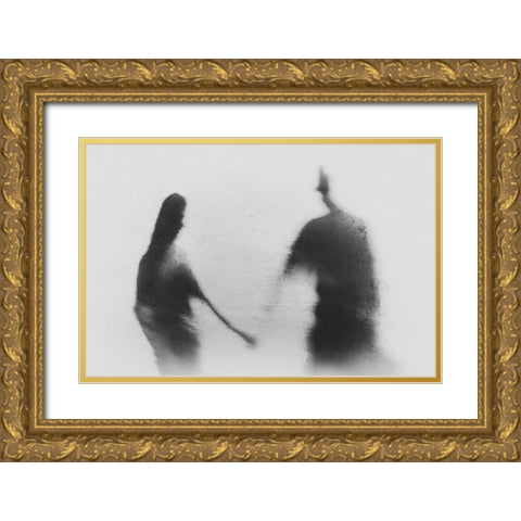 Memories In Love Gold Ornate Wood Framed Art Print with Double Matting by Satriani, Jay