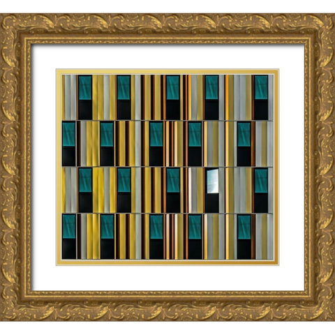 Dissident Window Gold Ornate Wood Framed Art Print with Double Matting by Vangindertael, Luc