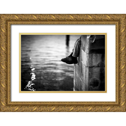 Legs Gold Ornate Wood Framed Art Print with Double Matting by Simoes, Goncalo
