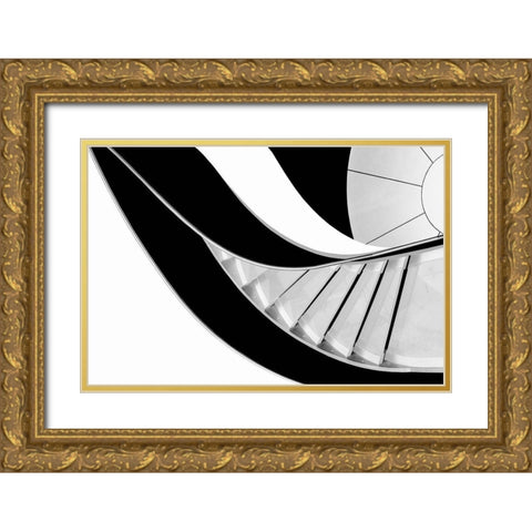 Stairway To Heaven Gold Ornate Wood Framed Art Print with Double Matting by Correia, Rui
