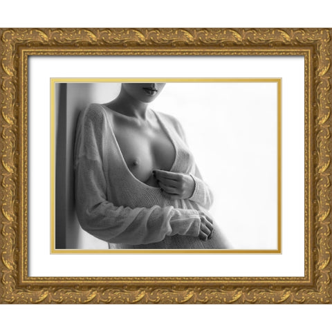 Untitled Gold Ornate Wood Framed Art Print with Double Matting by Shevchenko, Yuri