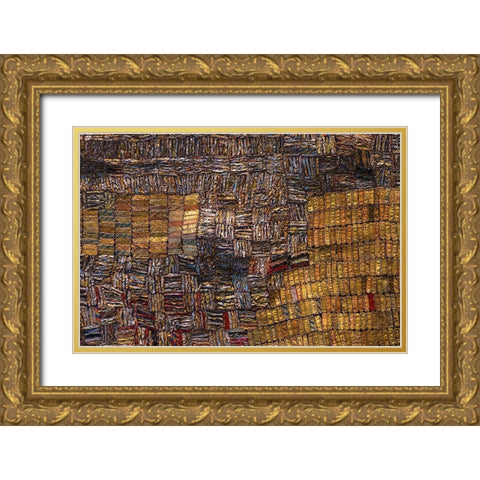 Lacma Gold Ornate Wood Framed Art Print with Double Matting by L, Christophe