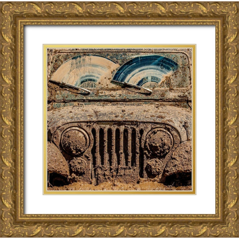 After The Mudbog Gold Ornate Wood Framed Art Print with Double Matting by Heiser, Jay