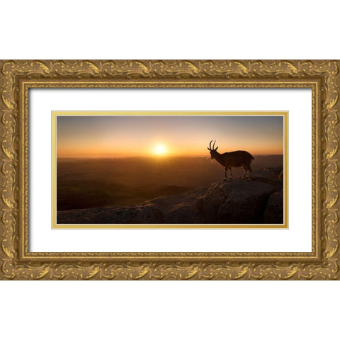 A New Day Gold Ornate Wood Framed Art Print with Double Matting by Jonas, Nadav