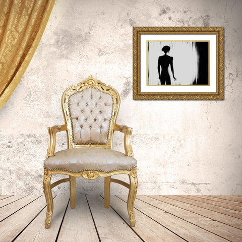 Bye Gold Ornate Wood Framed Art Print with Double Matting by Haghi, Babak