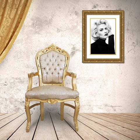 My Day With Marilyn... Gold Ornate Wood Framed Art Print with Double Matting by Peter Muller Photography