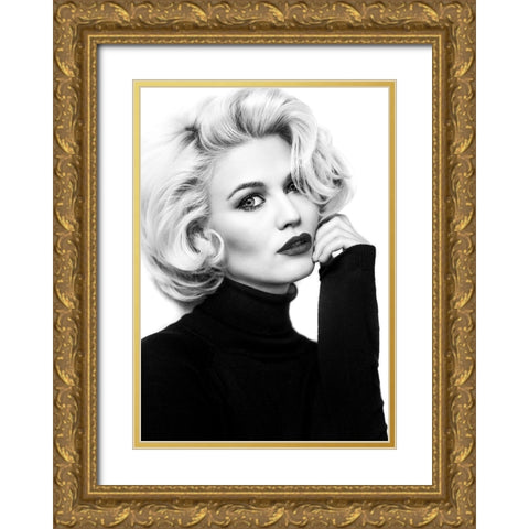 My Day With Marilyn... Gold Ornate Wood Framed Art Print with Double Matting by Peter Muller Photography