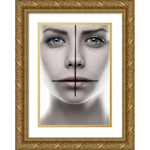Mark Gold Ornate Wood Framed Art Print with Double Matting by Malikov, Alex