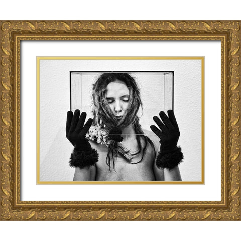 The Glass Prison Gold Ornate Wood Framed Art Print with Double Matting by Dirven, Ton