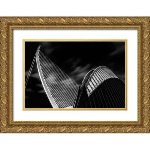 Dramatic Valencia Gold Ornate Wood Framed Art Print with Double Matting by Camacho, Anto