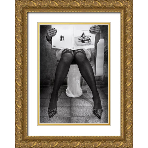 Le GoArt des autres Gold Ornate Wood Framed Art Print with Double Matting by Toniolo, Giorgio