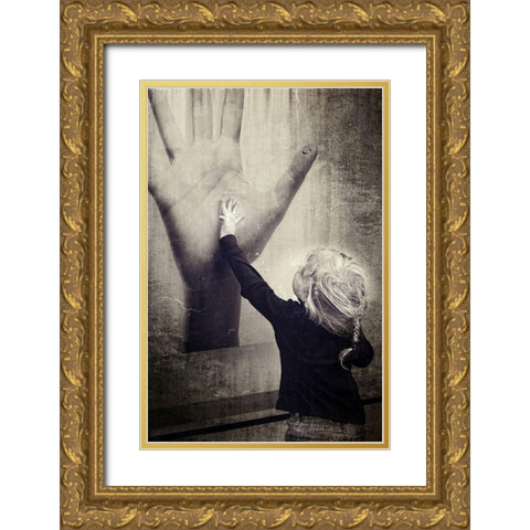 Untitled Gold Ornate Wood Framed Art Print with Double Matting by Everest, Marta