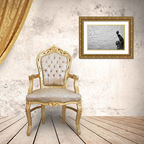 Freedom Gold Ornate Wood Framed Art Print with Double Matting by Ihyabozkurt