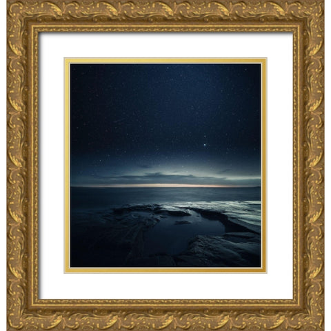 Untitled Gold Ornate Wood Framed Art Print with Double Matting by Suutari, Mika