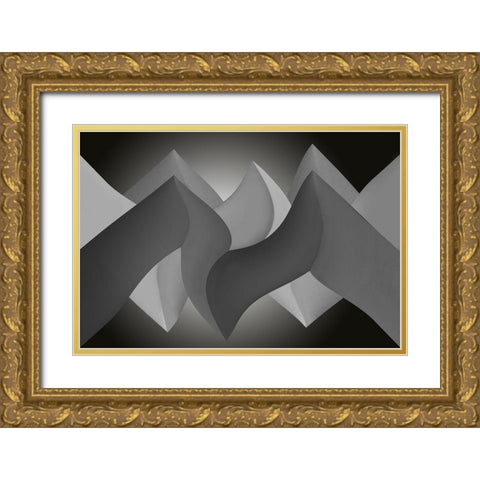 Turn Gold Ornate Wood Framed Art Print with Double Matting by Kerber, Jutta
