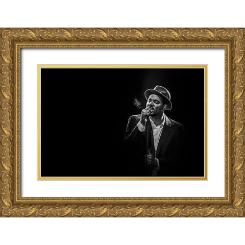 Ben Loncle Soul Gold Ornate Wood Framed Art Print with Double Matting by L, Christophe